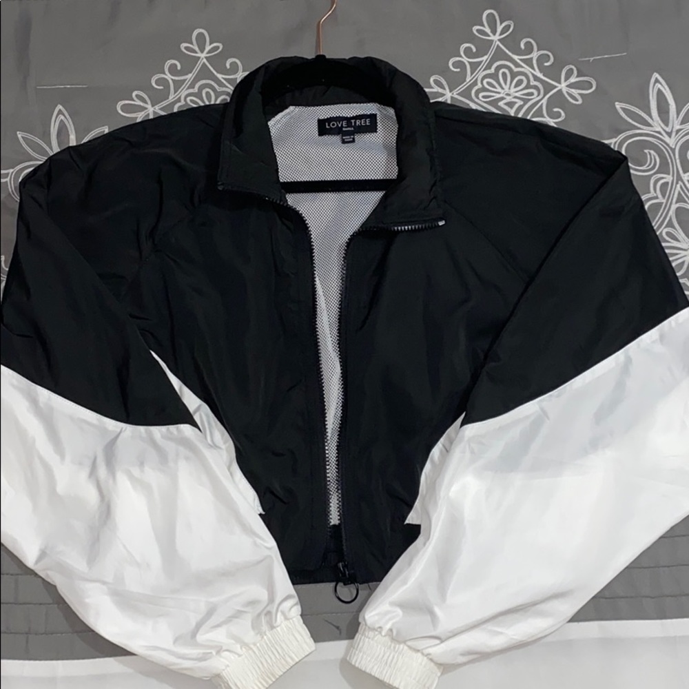 Black and White windbreaker
